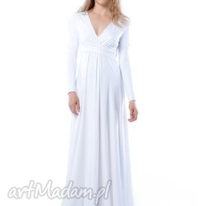 magdalena maxi hypnotic white ślubna suknia, wyszczuplająca