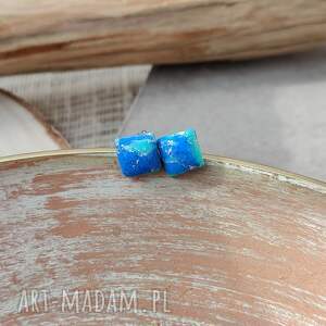Prezent Oceaniczne Kostki - kolczyki w odcieniach błękitu