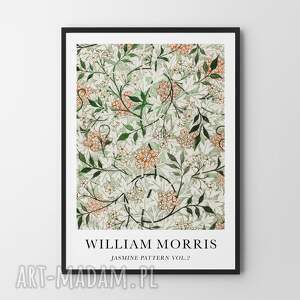 plakat morris jasmine pattern - format A4 z kwiatami dla kobiety
