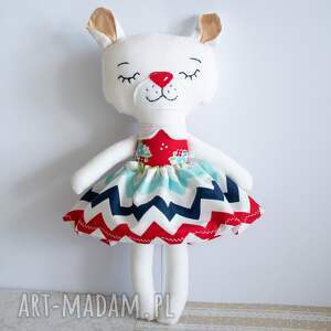 Miś polarny Basia 23 cm - ręcznie szyta przytulanka