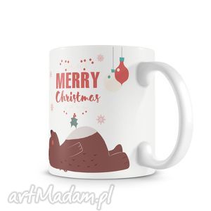 kubek - merry christmas święta, prezent, mikołaj, kawa, herbata