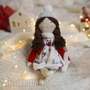 handmade pomysł na upominek na święta lalka z włosami - wersja