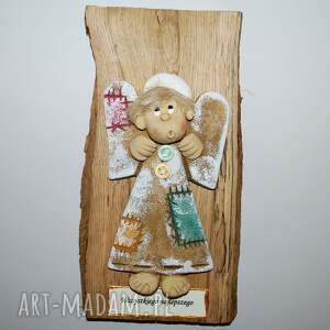 handmade pokoik dziecka dla janka - anioł na desce