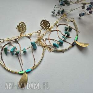 ruda klara kolczyki na bazie koła duże i lekkie beagle antyalergiczny koraliki