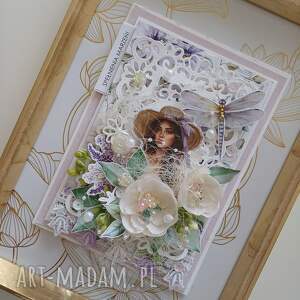 kartka na urodziny lub imieniny, upominek pamiątka, scrapbooking