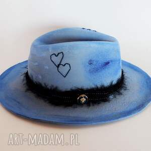 handmade kapelusze niebiański kapelusz