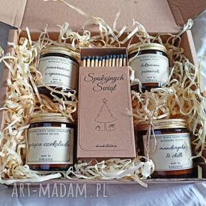 kaktusia box prezentowy - wybierz 4 świece świeca sojowa, zapachowa
