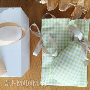 Prezent Dekoracyjny box prezentowy, gruszka i woreczek na kartę