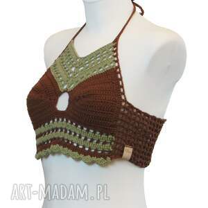 top / bralet na szydełku lato ze 100 procent bawelny rozmiar m, stanik