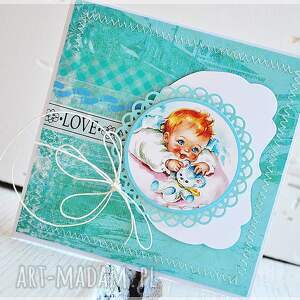 handmade scrapbooking kartki kartka - urodziny/chrzest