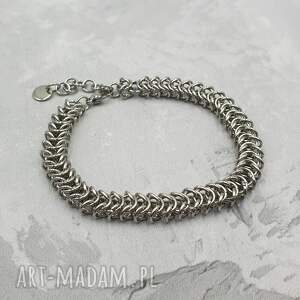 bransoleta męska chainmaille - stal szlachetna łańcuch metal