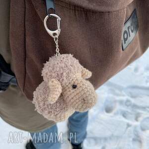 Prezent Beżowa owca, owieczka, brelok, zawieszka