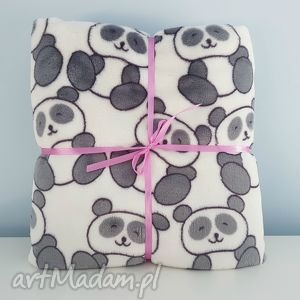 mięciutki kocyk w pandy 80x100 - Zapętlona Nitka pokoik dziecka