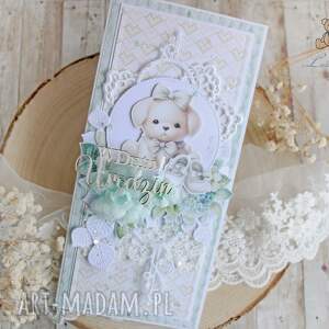 handmade scrapbooking kartki kartka urodzinowa dla dziecka prezent na urodziny "puppy"