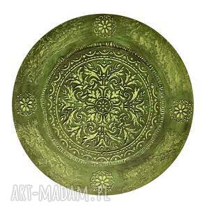 aleksandrab mandala 34 okrągły obraz ręcznie malowany do salonu, 3d