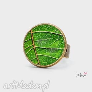 pierścionek liść, natura, las drzewo, harmonia, grafika, prezent