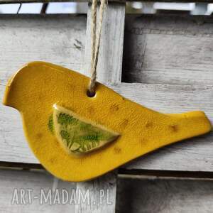 Prezent ptaszek ceramiczny zawieszka, ptak, ceramika, ogród