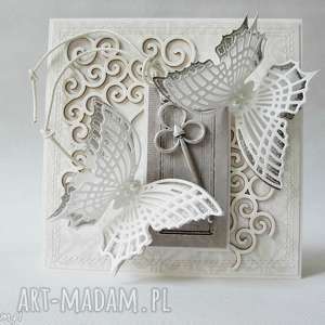 handmade scrapbooking kartki ślub - 2 sztuki - w pudełkach