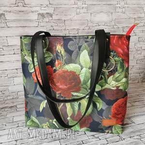 hand-made na ramię torebka w róże