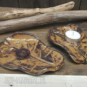 Prezent Komplet ceramicznych listków (c905) liście