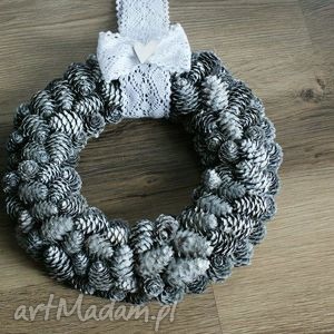 handmade dekoracje wiane na drzwi stylu shabby chic