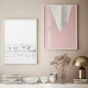 zestaw plakatów - 50x70 cm flamingi gc 21 1019 1018, plakaty kobiece