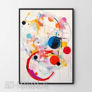 plakaty plakat abstrakcja kosmicznie kolorowa - plakat 30x40 cm