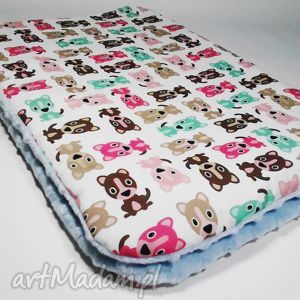 handmade pokoik dziecka milutki kocyk maluszka z minky 75x100