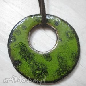 handmade wisiorki zielony