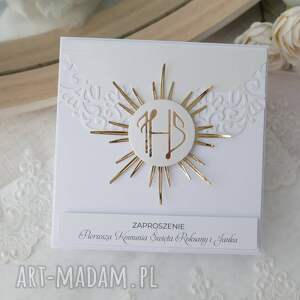 Zaproszenia komunijne dla chłopca i dziewczynki 5szt