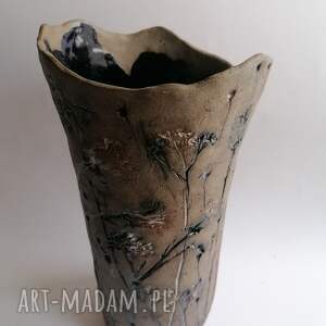 ręcznie wykonane ceramika wazon "chabrowe pole"