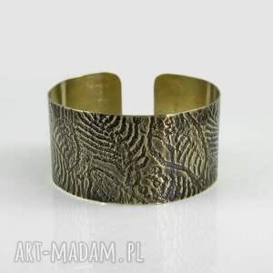 Dżungla (2506 06) unikat, mosiężna bransoletka