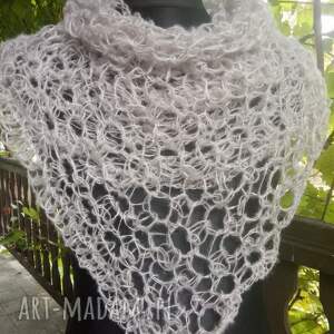 szal moherowa mgiełka z moheru, narzutka szaliki, święta