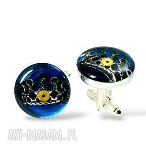 Prezent - KRÓL ŻYCIA (BLUE) spinki do mankietów