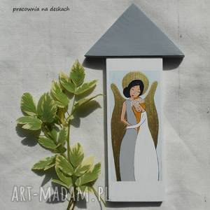 obrazek anioł stróż dla dziewczynki - pamiątka pierwszej komunii, prezent
