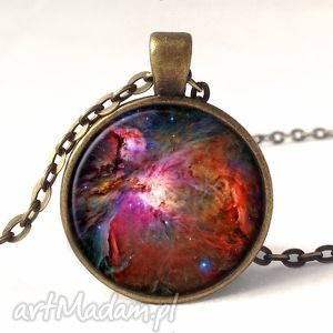orion nebula - medalion z łańcuszkiem kosmiczna, galaxy kosmos