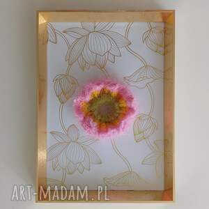 gumka do włosów scrunchie na szydełku frotka, ręcznie