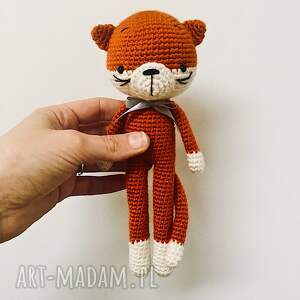 handmade maskotki rudy kot kotek maskotka przytulanka szydełkowa