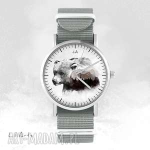 ręczne wykonanie zegarki zegarek - niedźwiedź szary, nato