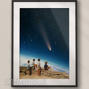 plakat girl power - kolaż fine art a3