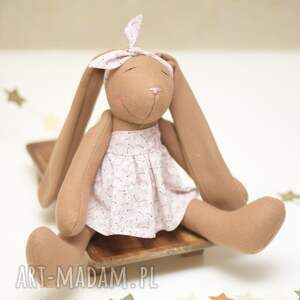 przytulanka króliczek prezent dla dziecka personalizacja, urodziny powitanie