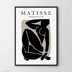 plakat obraz black matisse A3 - 29 7x42 0cm, nowoczesne, nowoczesny, nowoczesne