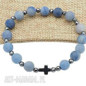 święta prezenty Bransoletka różaniec na rękę awenturyn matowy sakwa