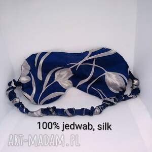 Jedwabno wełniana opaska na oczy do spania i relaksu