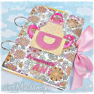 scrapbooking albumy przepiśnik z przekładkami i twoim imieniem, kuchnia, książka