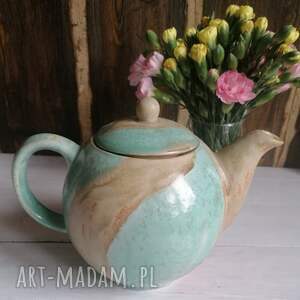 czajnik ceramiczny - laguna, czajnik, do herbaty, czajniczek