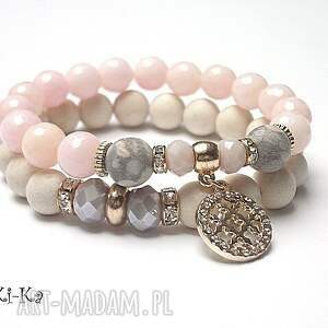 ivory and light pink vol 10/04 - 03 2026/ duo jaspisy, jadeity, rozeta, cyrkonie