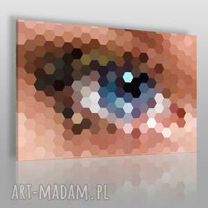 obraz na płótnie - oko spojrzenie - 120x80 cm - VAKU DSGN dom obrazy