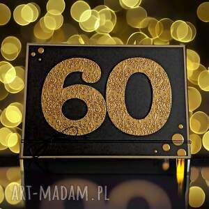 kartka A5 z twoimi życzeniami glam 60 urodziny
