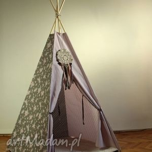 teepee różowe a - namiot do domu lub ogrodu domek prezent, edukacyjny, wigwam